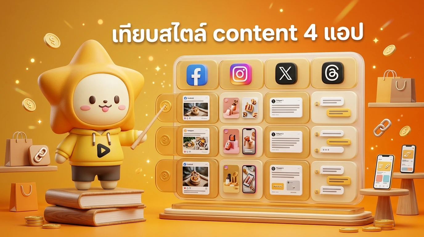 Comparison table showing the content style differences between Facebook, IG, X, and Threads in 2026