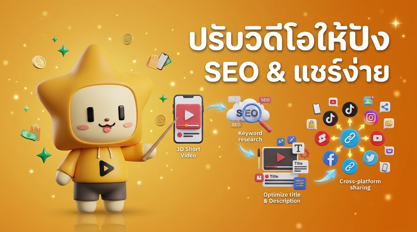 Step-by-step infographic showing how to optimize a short video for SEO and Cross-platform sharing in 2026