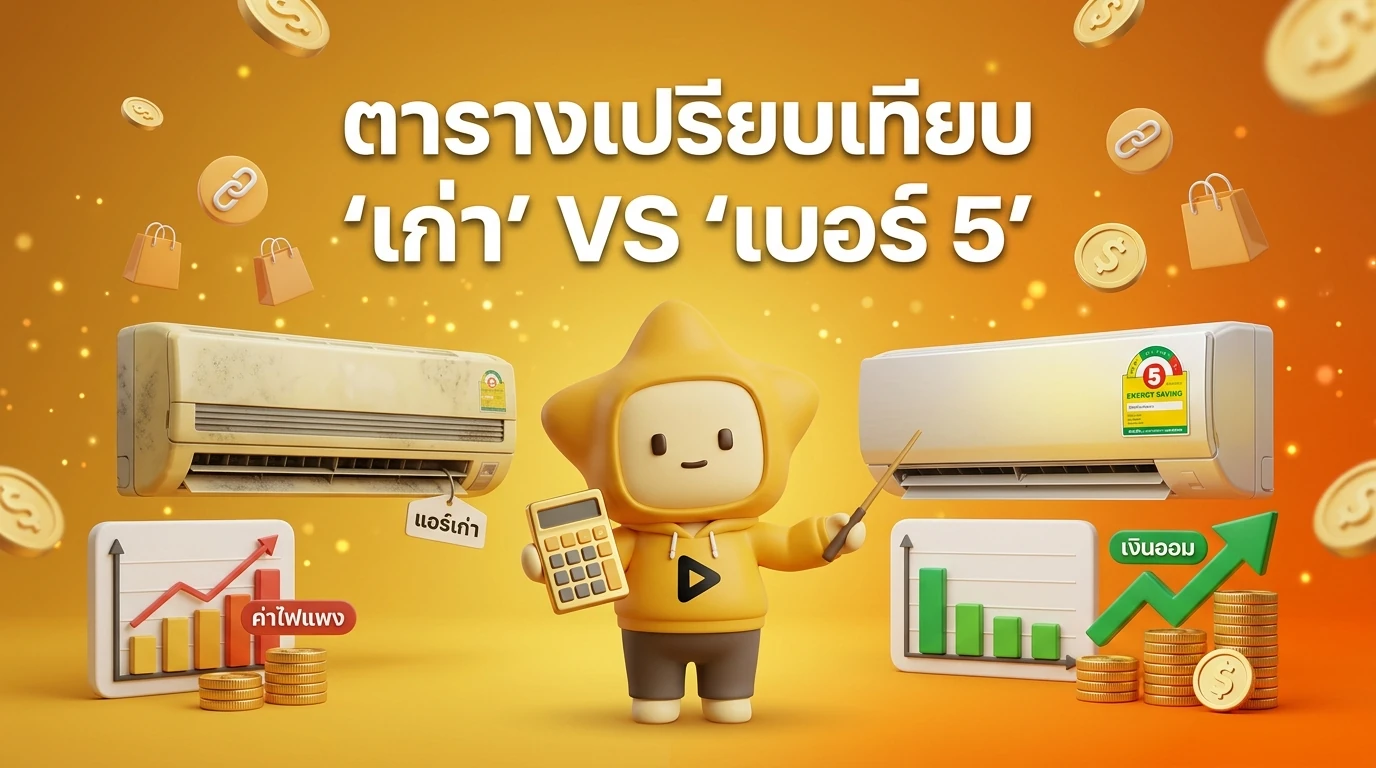 Comparison table showing 'Old Appliance' vs 'New 5-Star Appliance' with cost-saving calculations