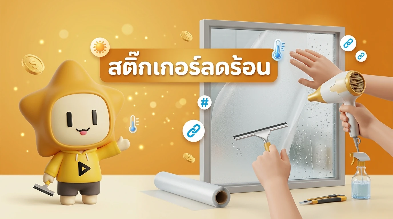 A person using a hairdryer to apply a frosted window sticker on a bathroom window for a perfect fit