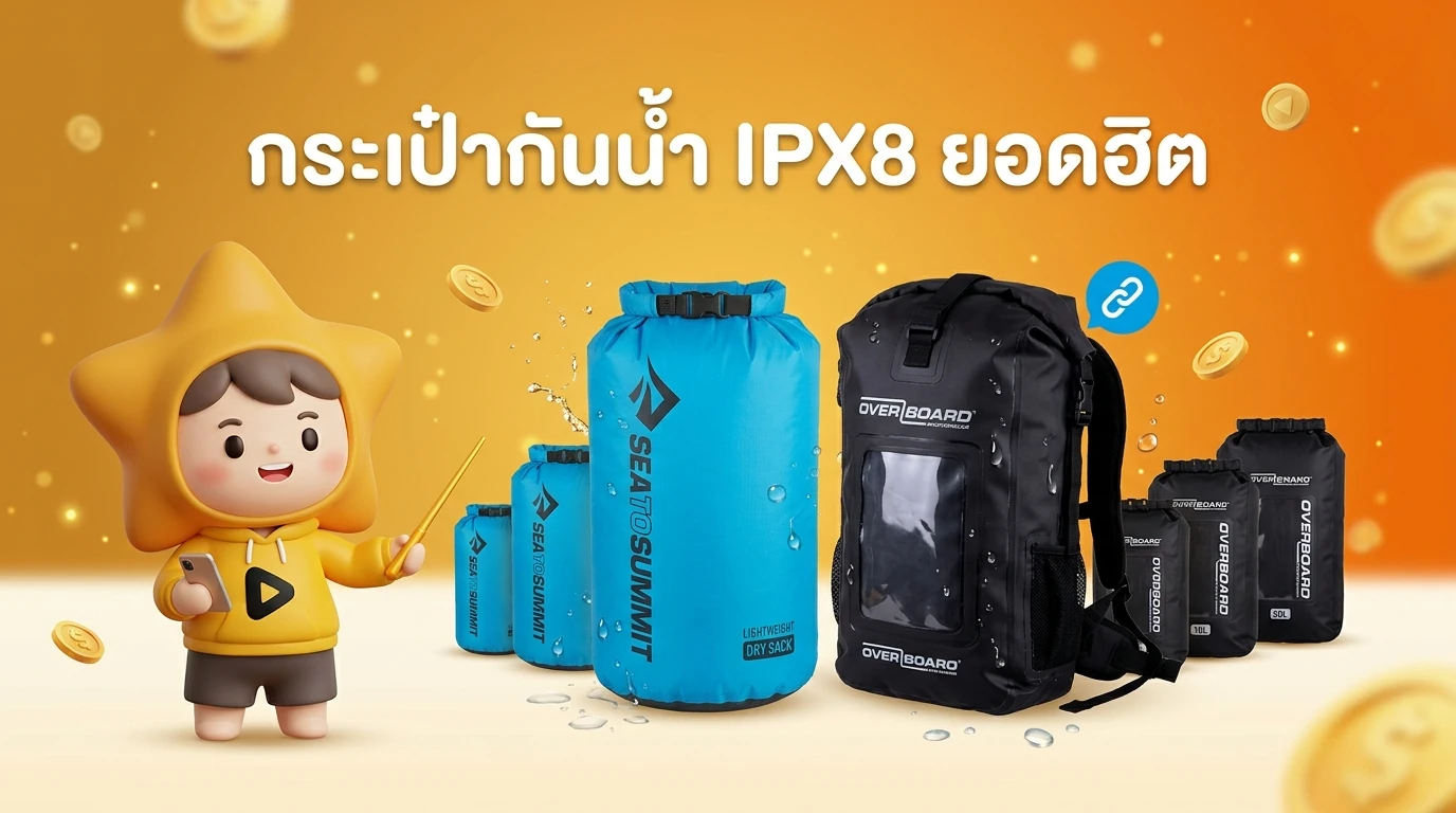 Comparison of Sea to Summit and OverBoard dry bags showing their waterproof features and size options