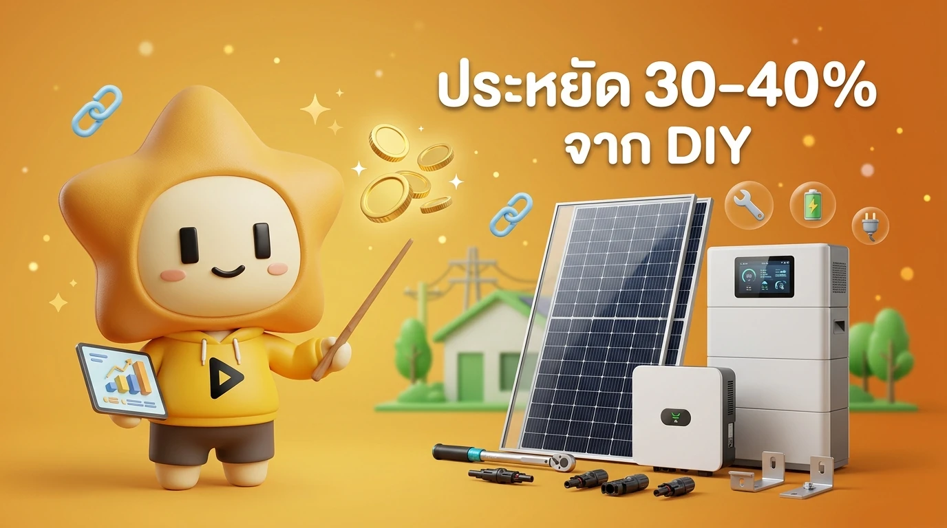 Infographic showing the evolution of solar technology in 2026 and the 30-40% cost saving from DIY