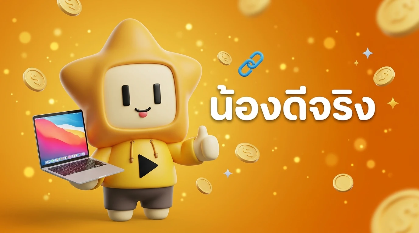 น้องดีจริงชวนสร้างรายได้กับ Affiliate