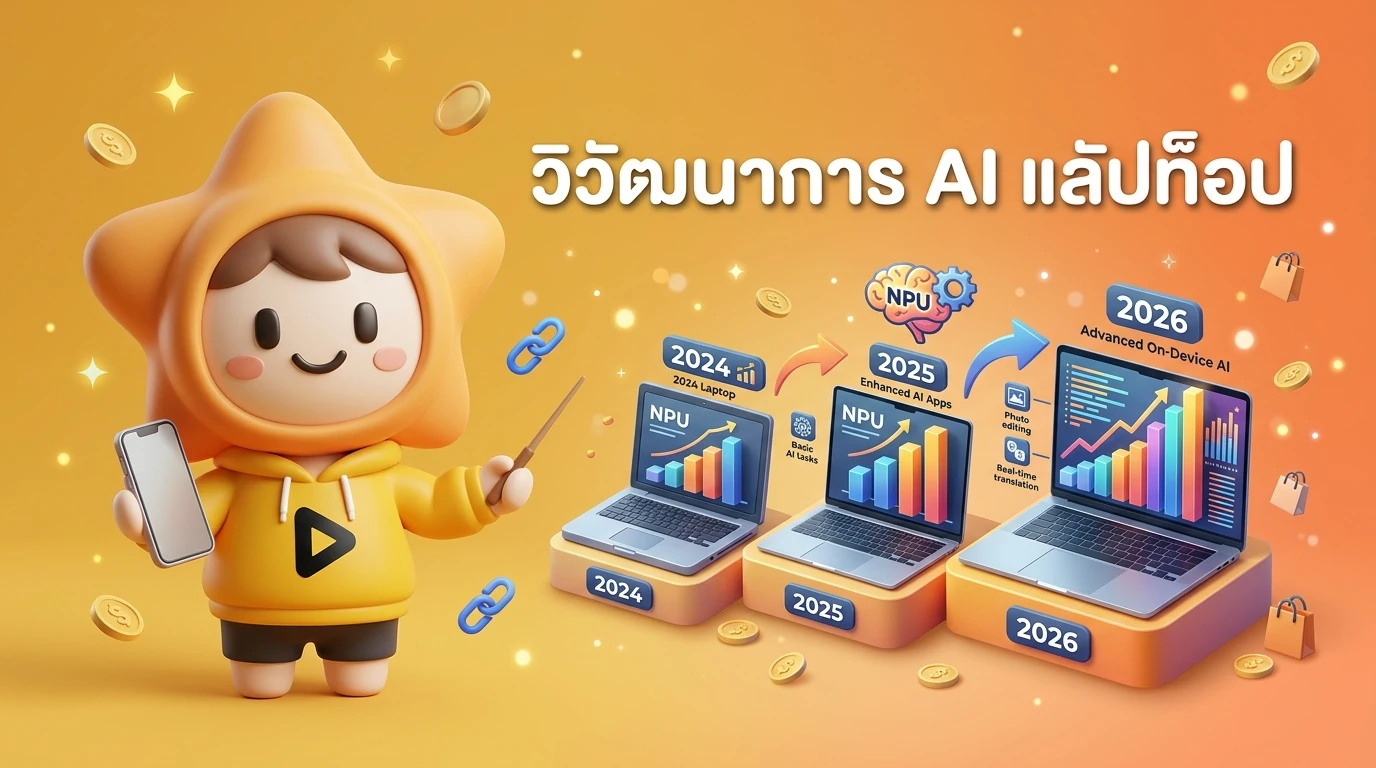 วิวัฒนาการของแล็ปท็อปสู่ AI PC ปี 2026