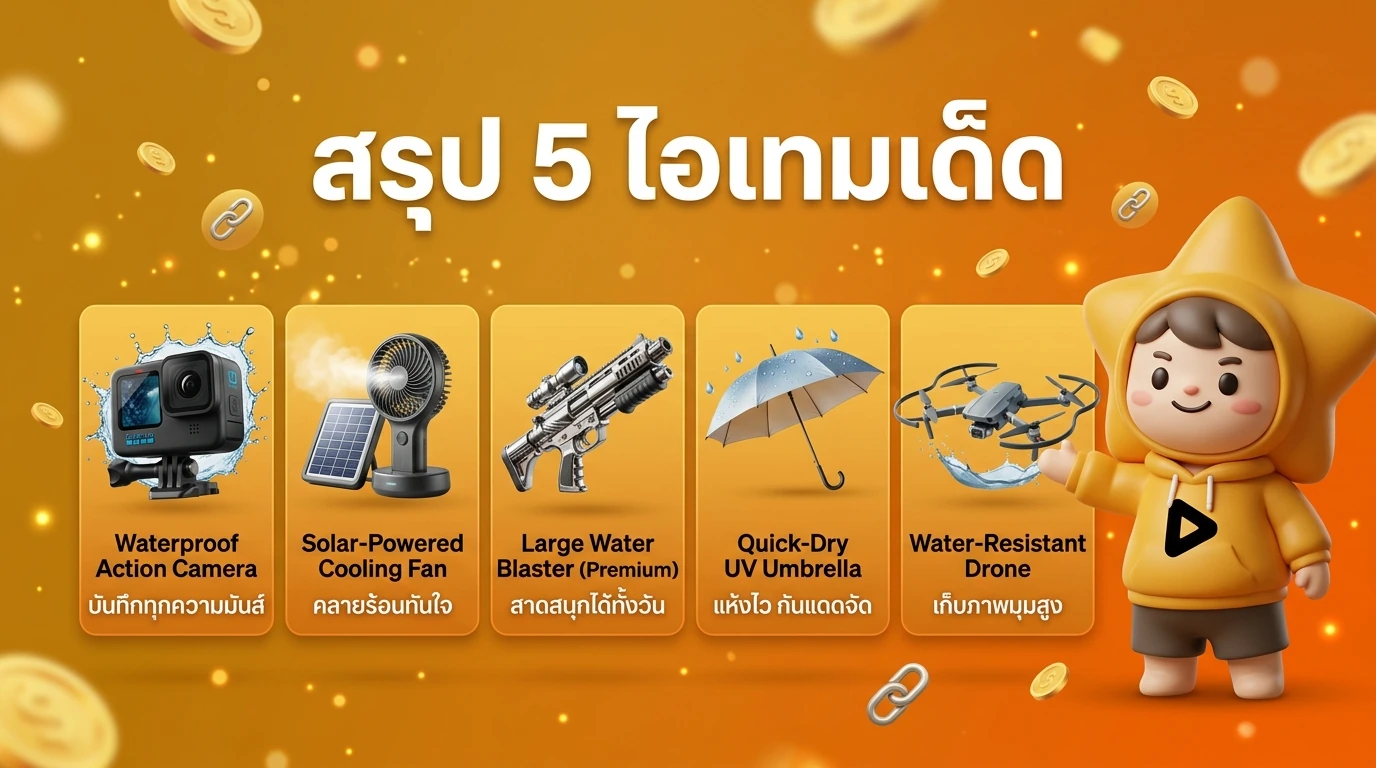 Infographic visual of the 5 items mentioned with icons and key benefits for quick reading