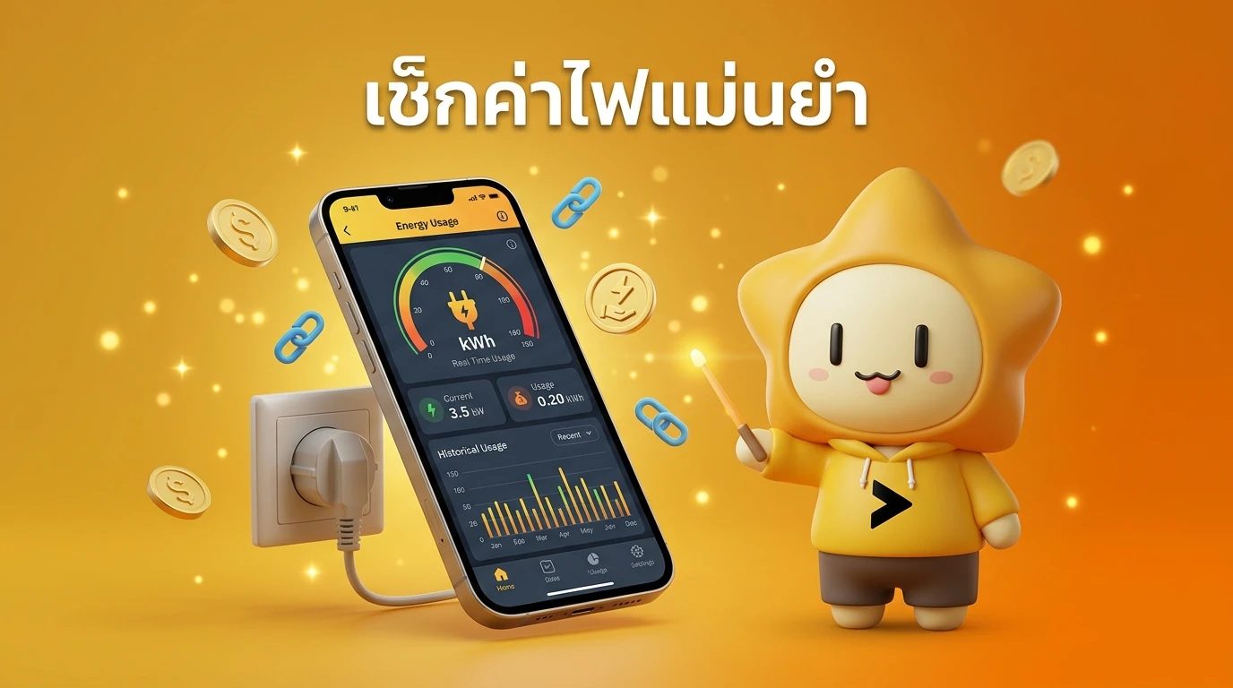 Smartphone screen showing the energy usage dashboard of a Smart Plug