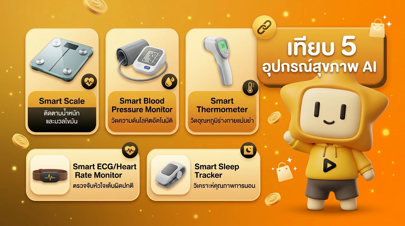 สรุปภาพรวม 5 อุปกรณ์ Smart Home สุขภาพ AI ปี 2026