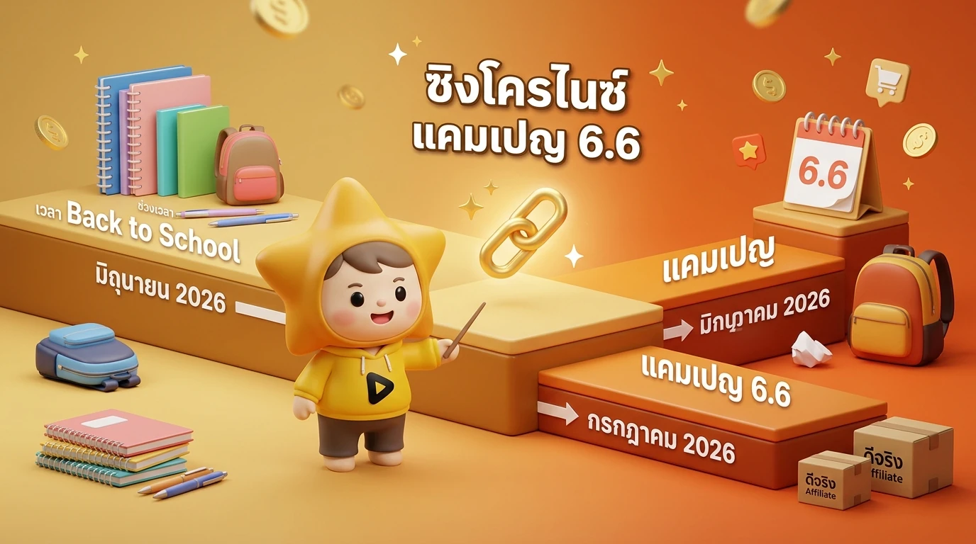 Infographic showing the timeline of Back to School season and 6.6 campaign synchronization