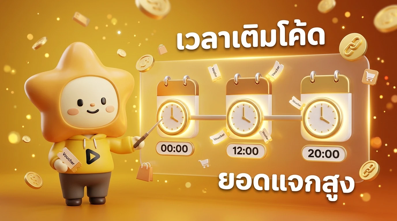 Calendar or Timeline graphic showing 00:00, 12:00, and 20:00 as the peak voucher refill times for 6.6 Sale