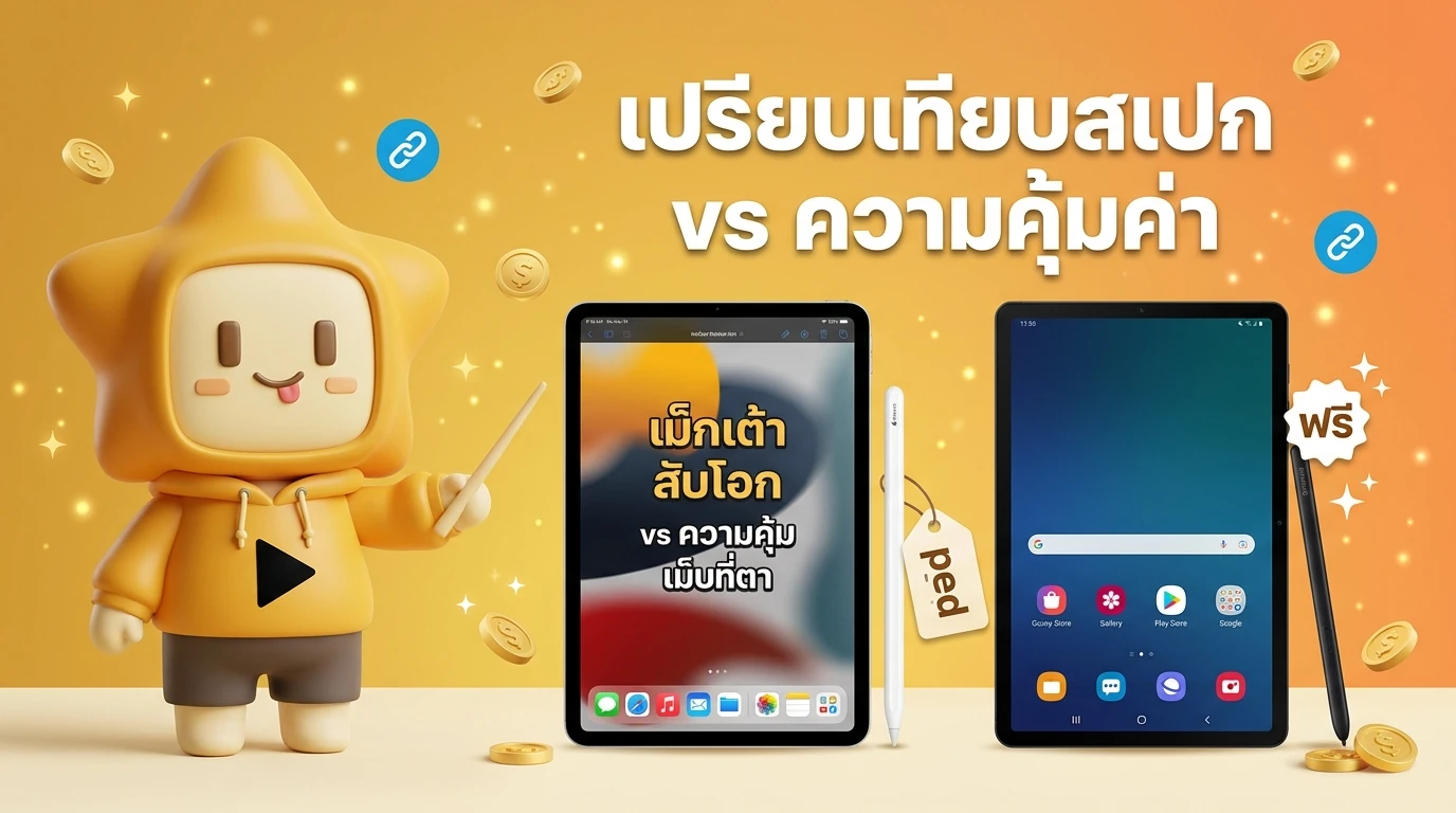 Comparison infographic showing iPad Pro M5 with Apple Pencil Pro vs Samsung Tab S11 with S Pen, highlighting the free S Pen vs paid Apple Pencil